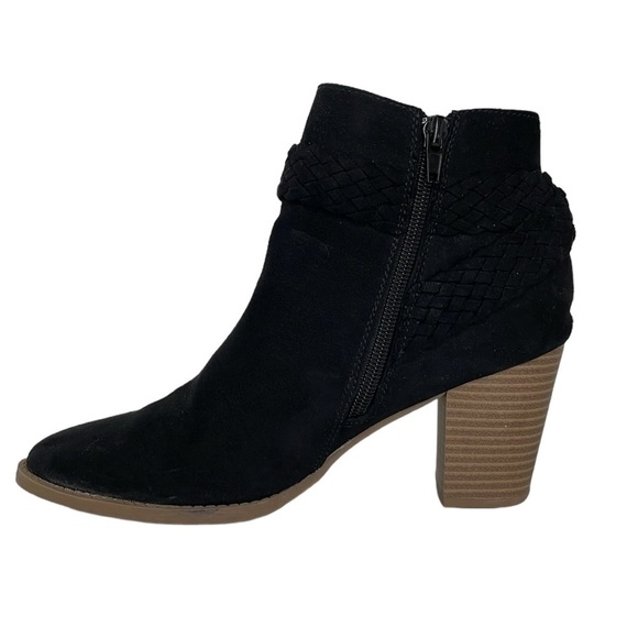 SM New York Boots Women's 6.5 Black Barbie Ankle Bootie Zip Pointed Toe - Picture 10 of 17